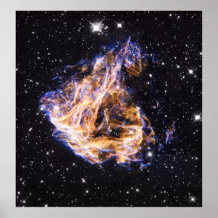 Póster Remanente de la supernova de NASAs en foto del