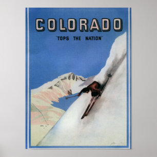 Póster Remata la nación - poster promocional de esquí