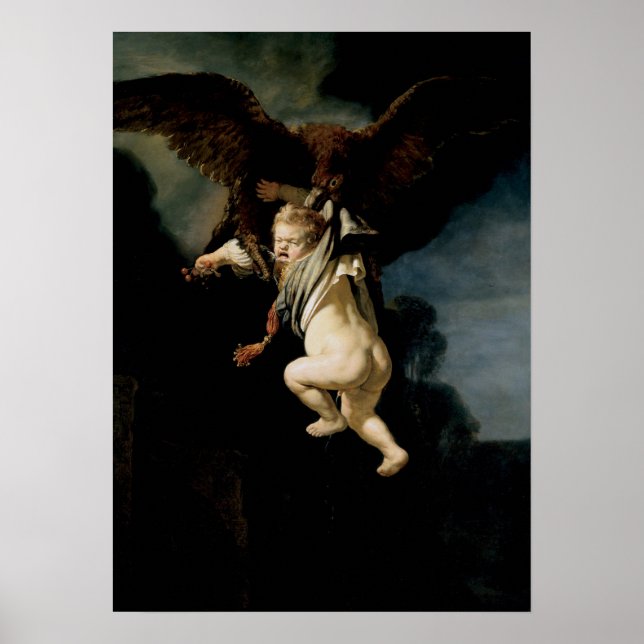 Póster Rembrandt - Abduction Of Ganymede (Frente)
