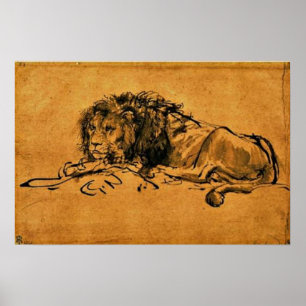 Póster Rembrandt - Al Rest Leo Poster