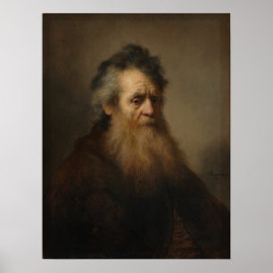Póster Rembrandt - Anciano con barba