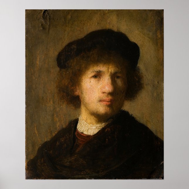 Póster Rembrandt - autorretrato (Frente)