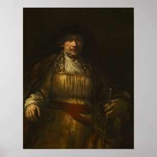 Póster Rembrandt - autorretrato