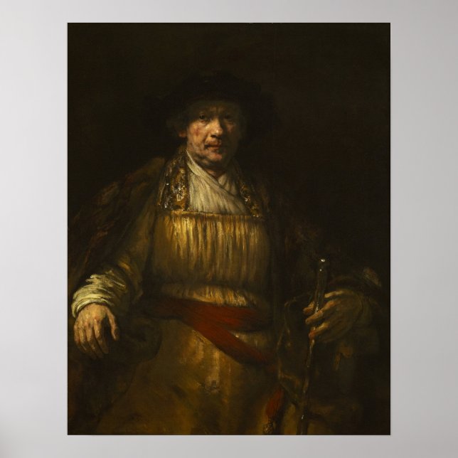 Póster Rembrandt - autorretrato (Frente)