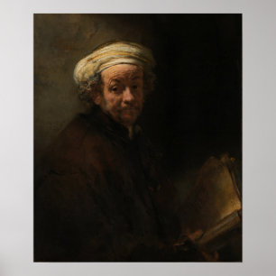 Póster Rembrandt - Autorretrato como el Apóstol Pablo