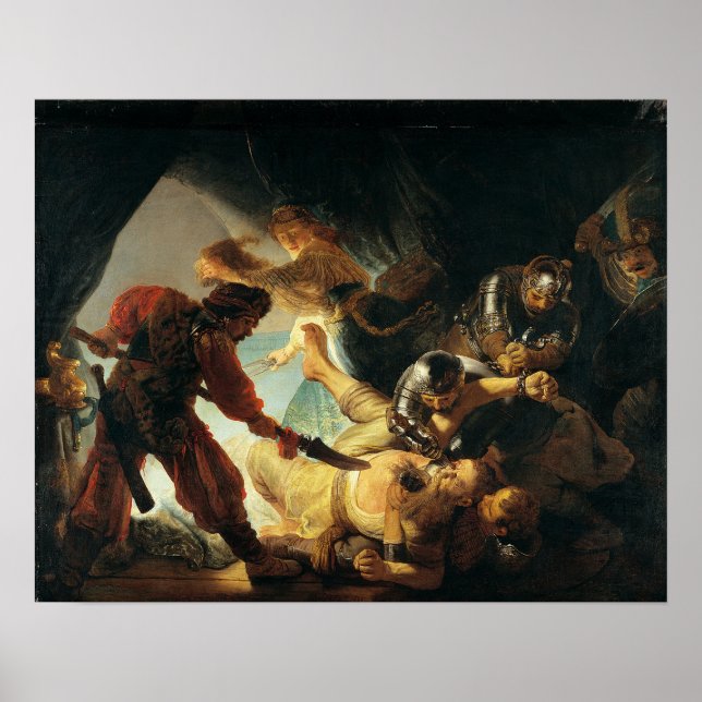 Póster Rembrandt - Cegamiento de Sansón (Frente)