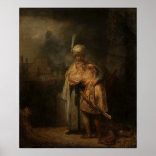 Póster Rembrandt - David y Jonatán