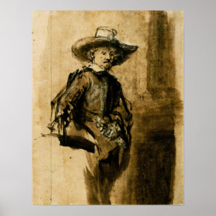 Póster Rembrandt - Estudio Para Uno De Los Sindicatos Vol