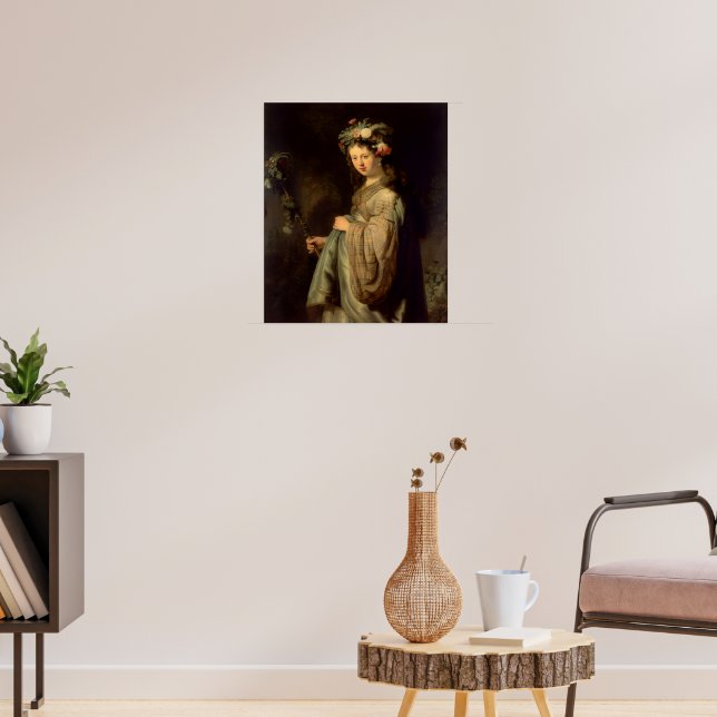Póster Rembrandt - Flora, popular pintura barroca, (Salón 3)