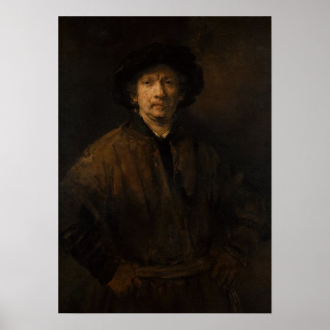 Póster Rembrandt - Gran autorretrato (Frente)