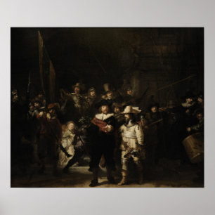 Póster Rembrandt - Guardia nocturna