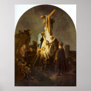 Póster Rembrandt Harmenszoon van Rijn - crucifixión