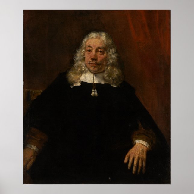 Póster Rembrandt - Hombre de Cabello Blanco (Frente)