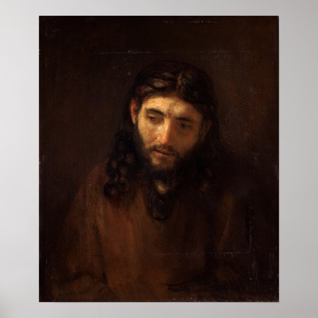 Póster Rembrandt - Jefe de Cristo (Frente)