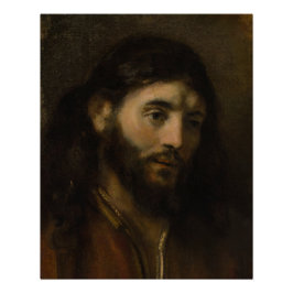 Póster Rembrandt Jefe de Cristo Retrato de Jesús CC0927
