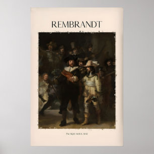 Póster Rembrandt La Ronda de Noche642 Famoso Maestro Hola