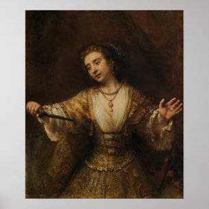 Póster Rembrandt - Lucrecia