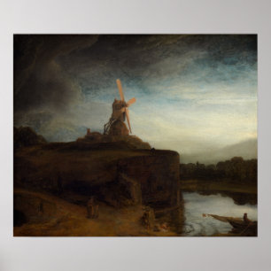 Póster Rembrandt - Molino