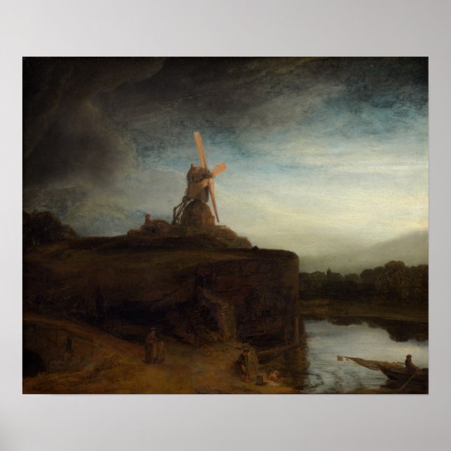 Póster Rembrandt - Molino (Frente)