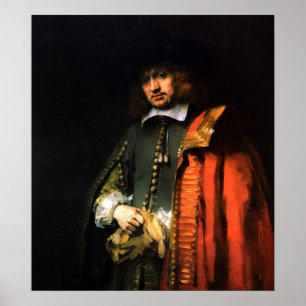 Póster Rembrandt - Retrato del Seis de Enero
