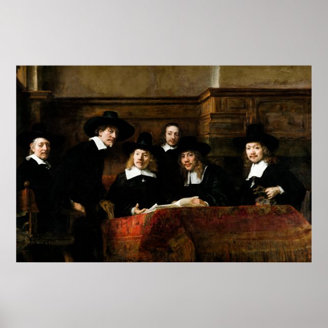 Póster Rembrandt: Sindicatos de la hermandad de los Drape (Frente)