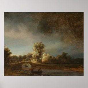Póster Rembrandt Stone bridge