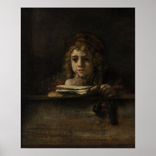 Póster Rembrandt - Titus En Su Escritorio