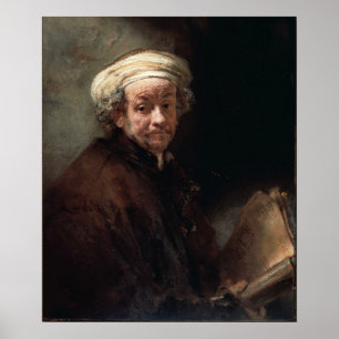 Póster Rembrandt Van Rijn, Autoportret