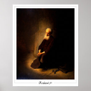 Póster Rembrandt van Rijn Zedign Art Poster #144