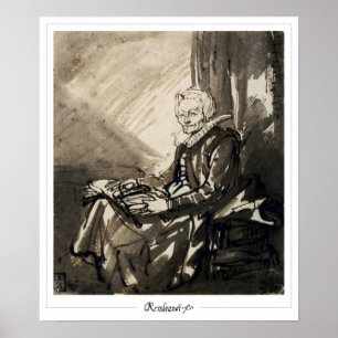 Póster Rembrandt van Rijn Zedign Art Poster #147