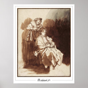 Póster Rembrandt van Rijn Zedign Art Poster #157