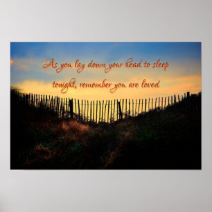 Póster Remember you are loved, Inspirational Quote