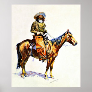 Póster Remington - Vaquero de Arizona, 1901