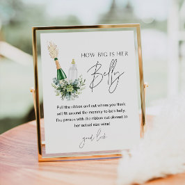 Póster REMITE Lo Grande Que Es Su Juego De Baby Shower Be