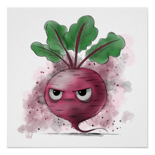 Póster Remolacha gruñona