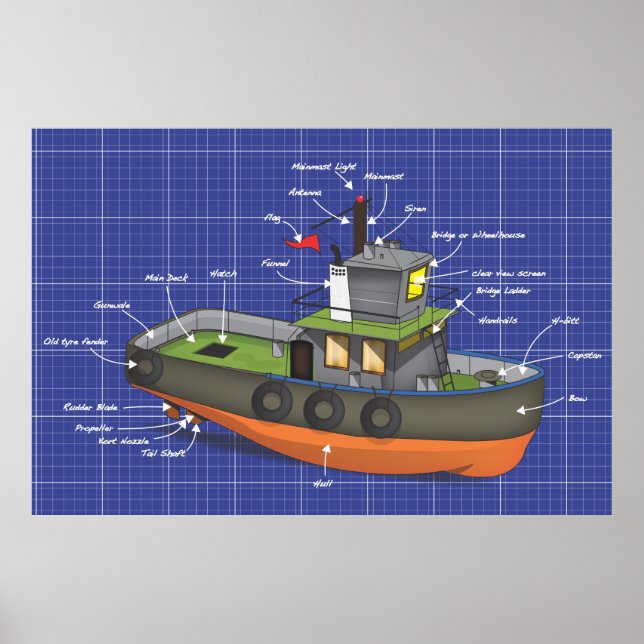 Póster Remolcador (Frente)