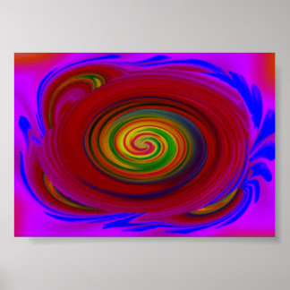 Póster Remolino azul