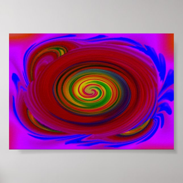 Póster Remolino azul (Frente)