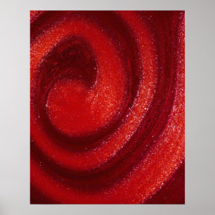 Póster Remolinos del esmalte de uñas