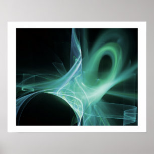 PÓSTER REMOLINOS EN AZUL, VERDE, TURQUESA