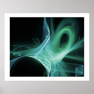 PÓSTER REMOLINOS EN AZUL, VERDE, TURQUESA