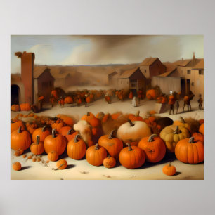 Póster remolque de calabaza