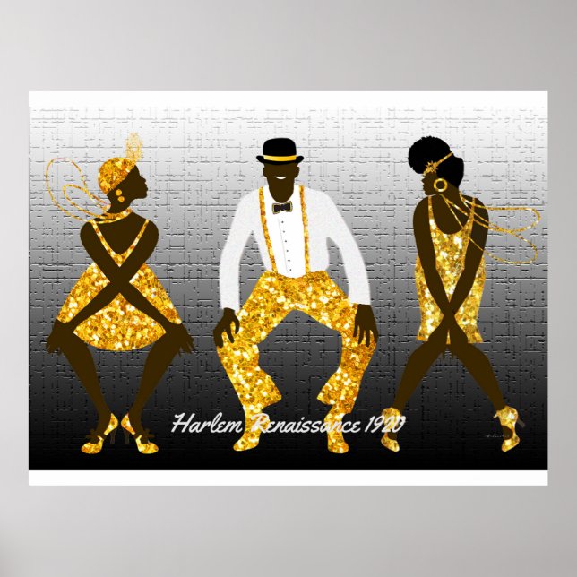 Póster Renacimiento de Harlem 1920 (Frente)