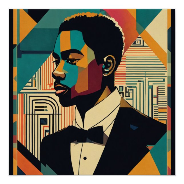 Póster Renacimiento de Harlem Vintage (Anverso)