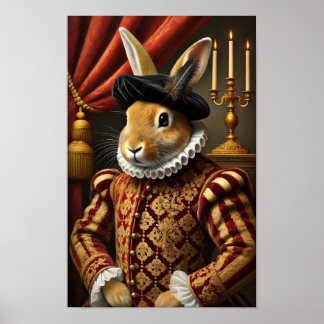 Póster Renaissance Duke Bunny