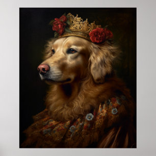 Póster Renaissance Golden Retriever
