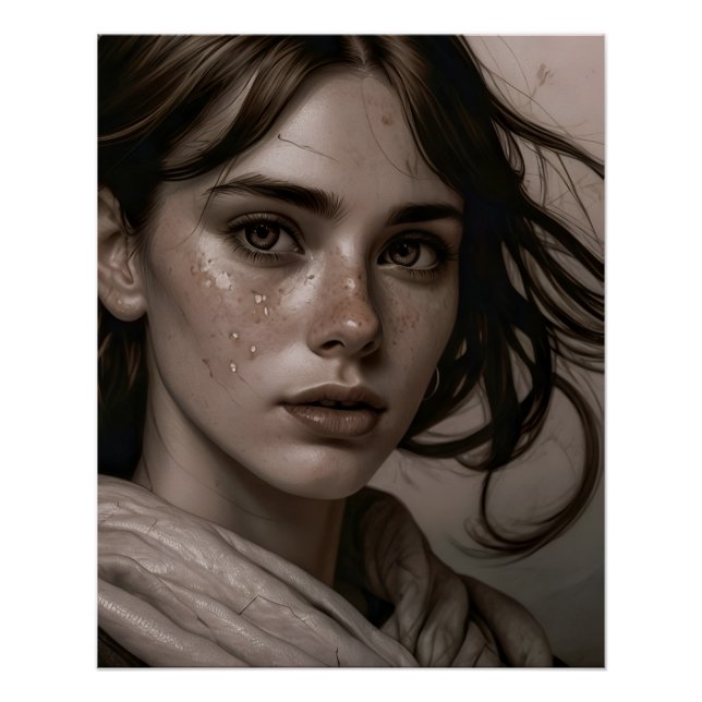 Póster Renaissance Style Woman Portrait (Anverso)