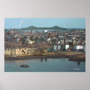 Póster Renderización del puente Tobin