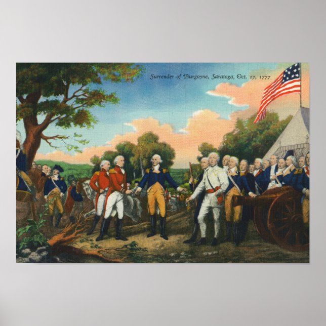 Póster Rendición de Burgoyne (Frente)