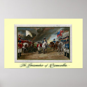 Póster Rendición de Lord Cornwallis en Yorktown